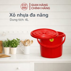 Xô nhựa đựng nước 4L