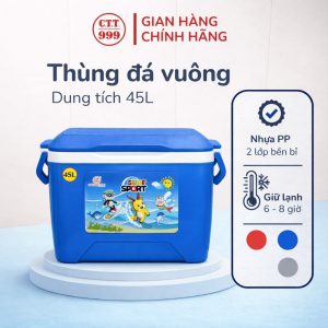 45L Square Ice Cooler