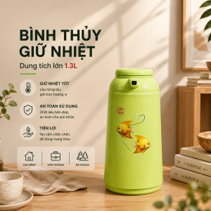 Bình thuỷ nút bấm 1.3L