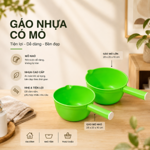 Gáo có mỏ múc nước