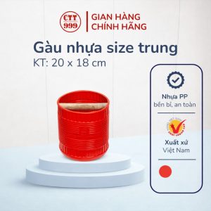 Gàu nhựa size trung múc nước