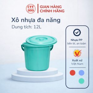 Xô nhựa đựng nước 12L