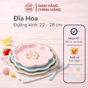 Đĩa hoa nhựa