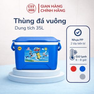 35L Square Ice Cooler